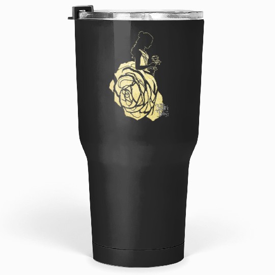 Disneys Beauty The Beast Belle Golden Dress Graphic Tumblers 30 oz