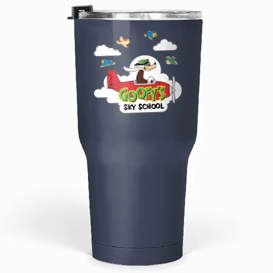 Disney Mickey And Friends Cute Goofy's Sky School Tumblers 30 Oz, Mickey and Friends WDW Magic Kingdom Disneyland