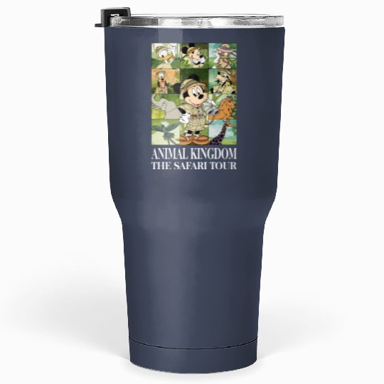 Disney Vintage Animal Kingdom The Safari Tour Tumblers 30 Oz