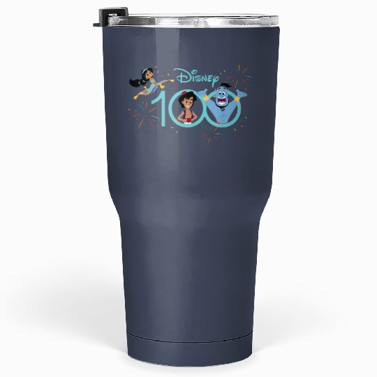 Disney 100 Anniversary Aladdin Jasmine Genie Tumblers 30 Oz