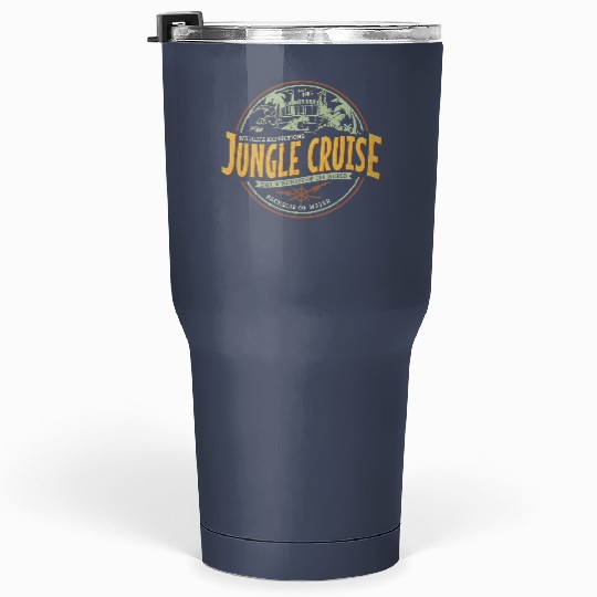Jungle Cruise Ride Back Side Of Water Tumblers 30 Oz, Vintage Disney Tumblers 30 Oz
