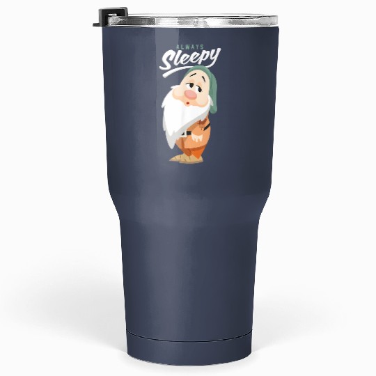 Disney Snow White And The Seven Dwarfs Always Sleepy Tumblers 30 Oz, WDW Magic Kingdom Disneyland Family Vacation Birthday Gift