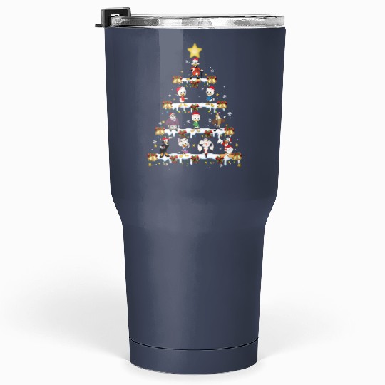 Disney DuckTales Christmas Tree and Lights Tumblers 30 Oz