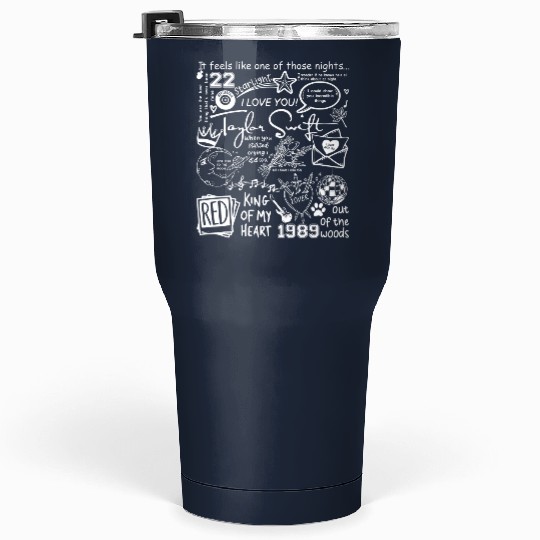 Discover Taylor Doodle Art Tumblers 30 Oz, Vintage Taylor Merch Album Lyrics Tumblers 30 Oz