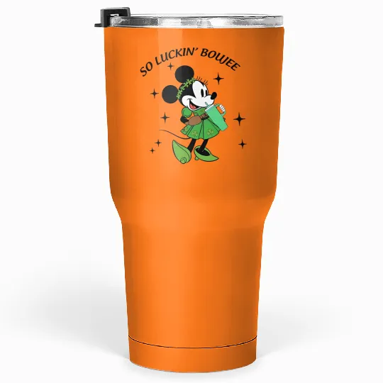 Minnie So Luckin Boujee Tumblers 30 Oz, Lucky Minnie, Disney St Patricks Day