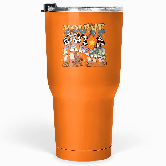 Retro Disney Toy Story You've Got A Friend In Me Tumblers 30 Oz, Vintage Characters Group Matching, Kid Youth Toddler Tumblers 30 Oz