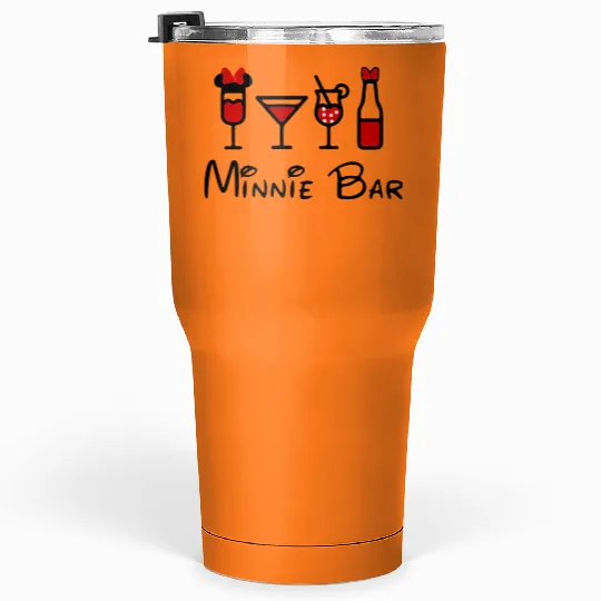 Minnie Bar Tumblers 30 Oz, Disney Tumblers 30 Oz, Drinking Tumblers 30 Oz, Drinking Around the World Tumblers 30 Oz