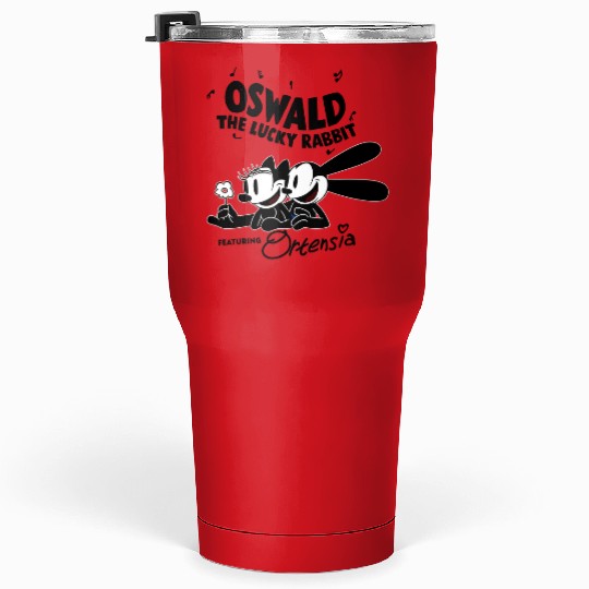 Disney Oswald Tumblers 30 Oz, Oswald Classic Lucky Rabbit Tumblers 30 Oz, Magic Kingdom Tumblers 30 Oz