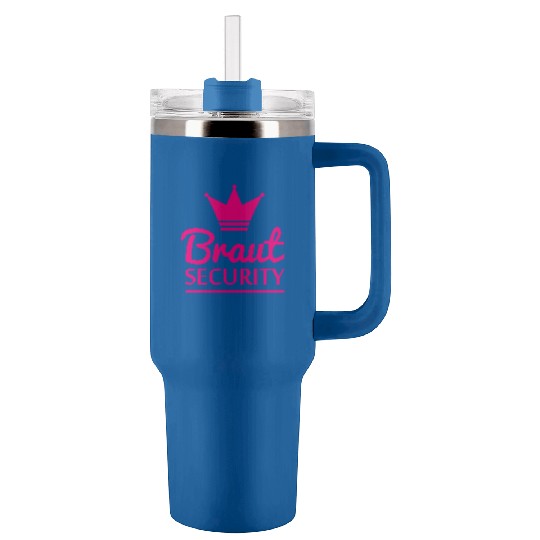 Bride security Tumblers 40 Oz With Handle