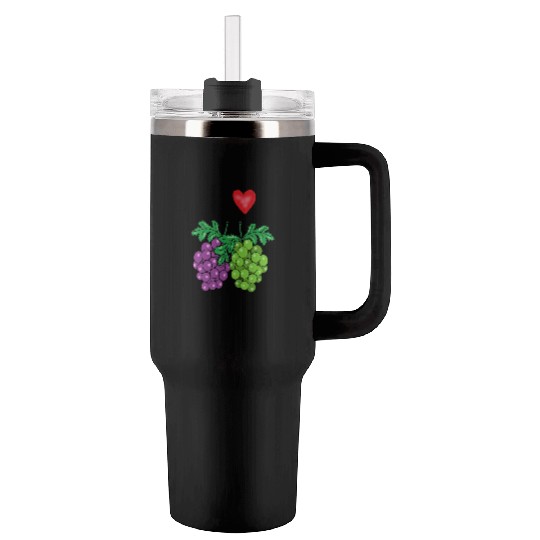I love grape Tumblers 40 Oz With Handle