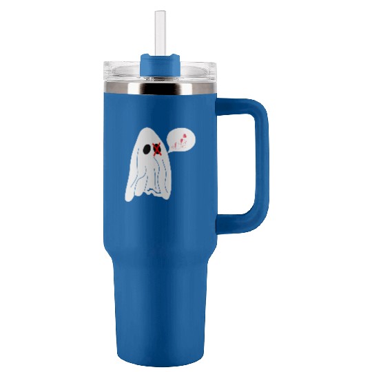 Ghost love Tumblers 40 Oz With Handle