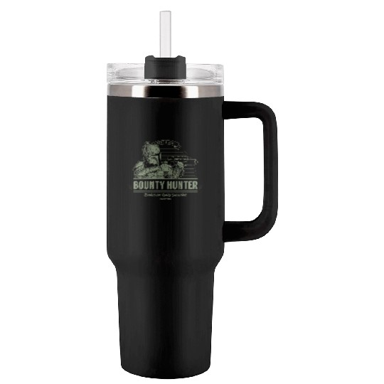 Boba Fett and son Bounty hunter Tumblers 40 Oz With Handle