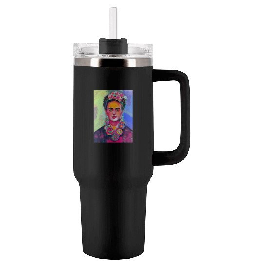 Frida Kahlo Tumblers 40 Oz With Handle