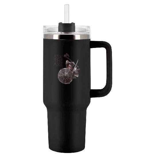 God Of War Ask The Axe Tumblers 40 Oz With Handle