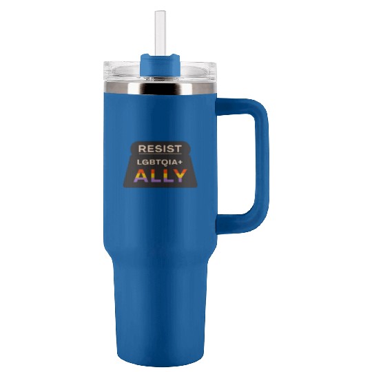 Resist pride Tumblers 40 Oz With Handle