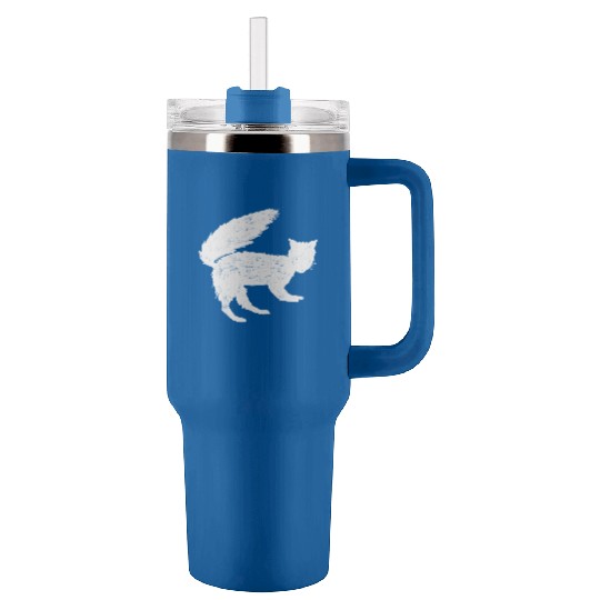 Squirrel Fox Animal lover Tumblers 40 Oz With Handle