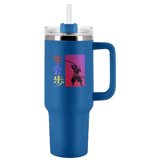 Samurai Warrior Tumblers 40 Oz With Handle