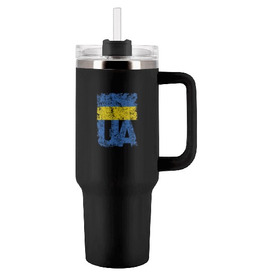 I stand with Ukraine. Support Ukraine. Stop War Tumblers 40 Oz With Handle