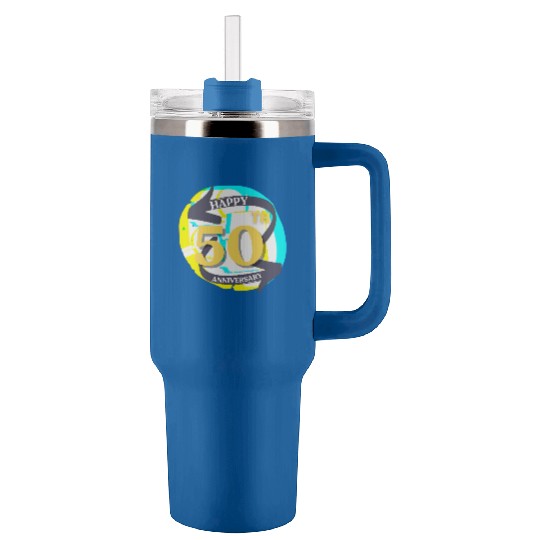 ANNIVERSARY 50 Tumblers 40 Oz With Handle