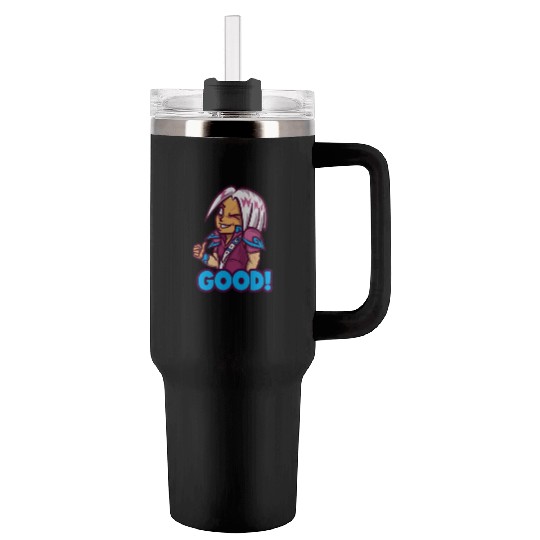 emote maker featuring lost ark inspired characters Tumblers 40 Oz With Handle