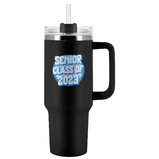 Graduation Tumblers 40 Oz With Handle, Senior Class Of 2023 Gift End