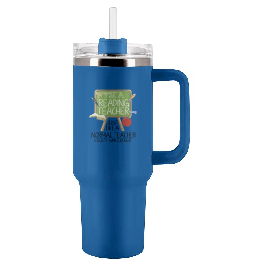 Reading Teacher Tumblers 40 Oz With Handle