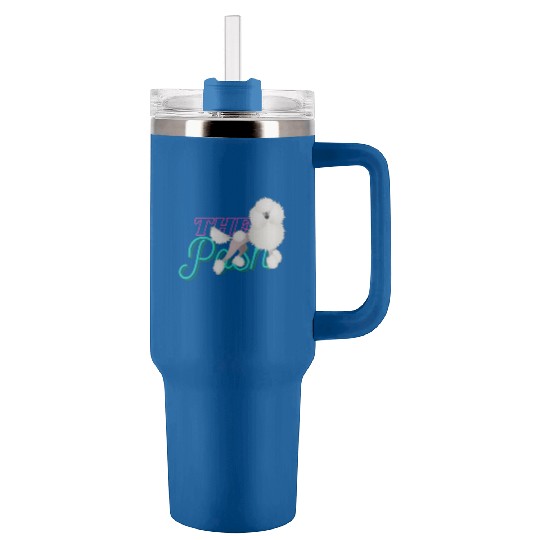 The Posh Poodle Tumblers 40 Oz With Handle