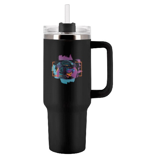 cyberpunk III Tumblers 40 Oz With Handle