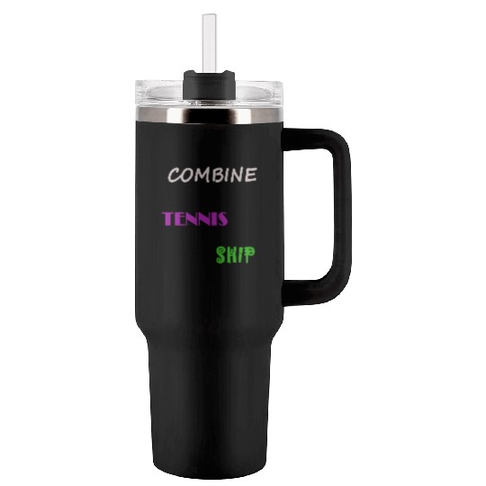 COMBINE TENNIS SHIP Tumblers 40 Oz With Handle