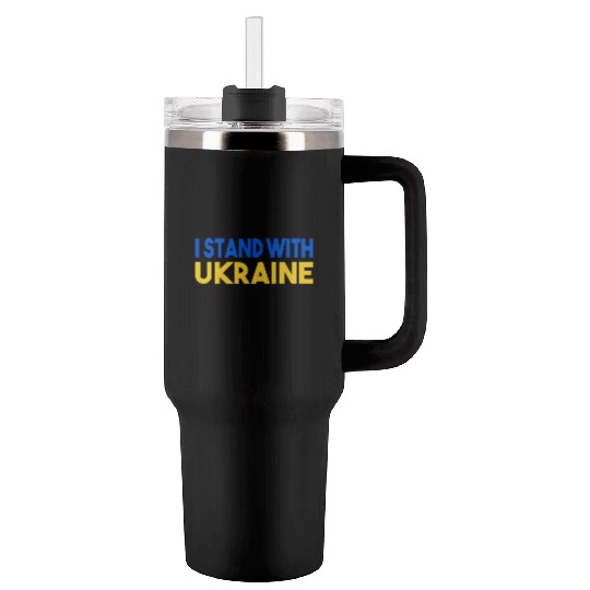 Ukraine Flag I Stand With Ukraine Mens Tumblers 40 Oz With Handle