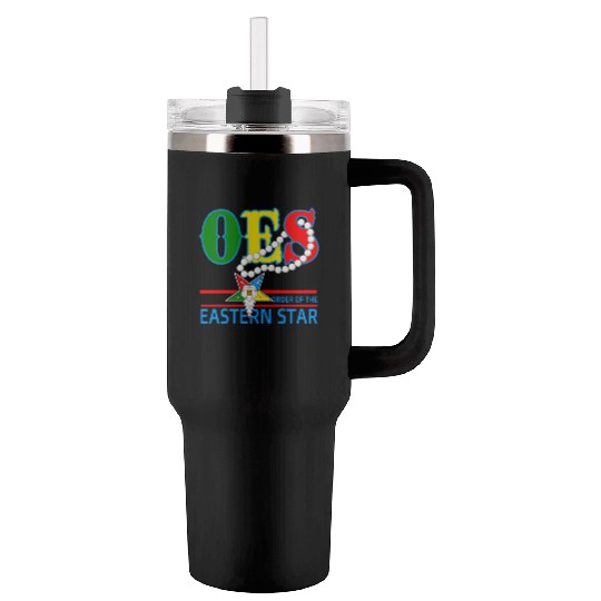 Oes Star Necklace Order Of The Eastern Star Tumblers 40 Oz With Handle