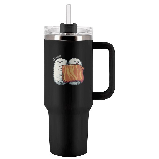 Sleeping Sushi Tumblers 40 Oz With Handle