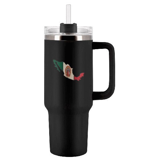 Our Lady Of Guadalupe Virgin Mary Tumblers 40 Oz With Handle