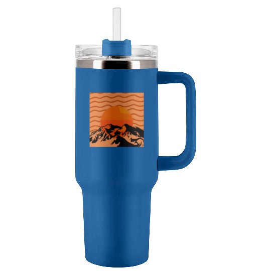 Denali Mountain Tumblers 40 Oz With Handle