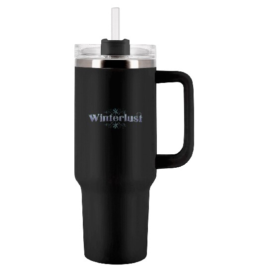 Winterlust Purple Tumblers 40 Oz With Handle