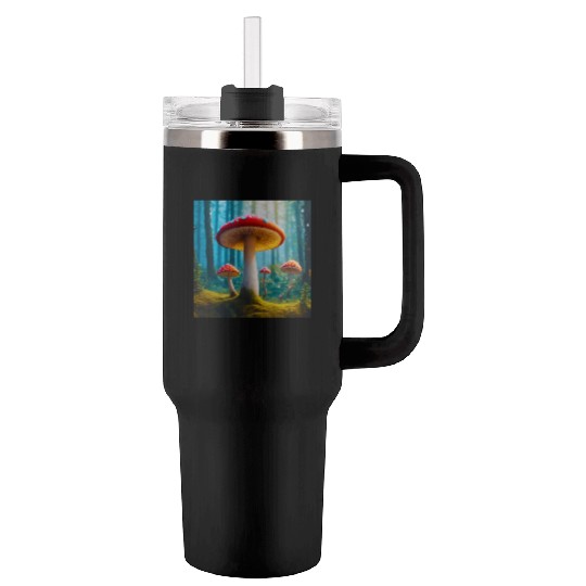 Mellow Mushroom Tumblers 40 Oz With Handle