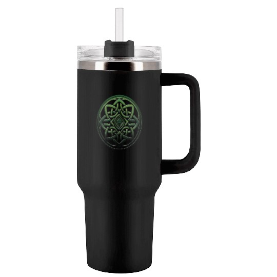 St Patricks Day Celtic Knot Irish Scottish Symbol Tumblers 40 Oz With Handle