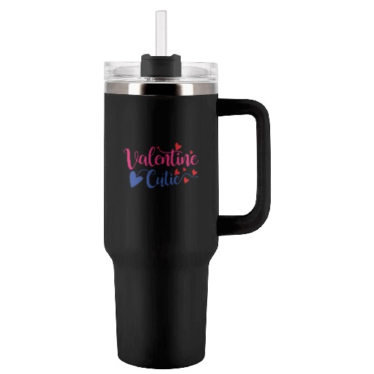 Valentine cutie Tumblers 40 Oz With Handle