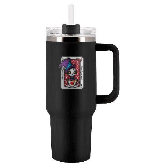 Mad Hatter Tumblers 40 Oz With Handle