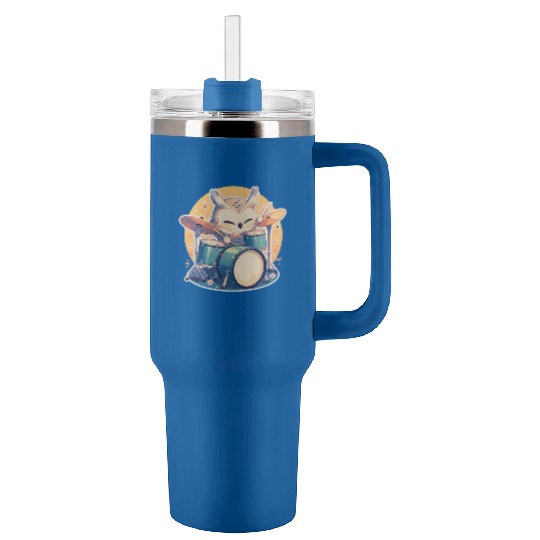 Groovy Owl Beat Tumblers 40 Oz With Handle
