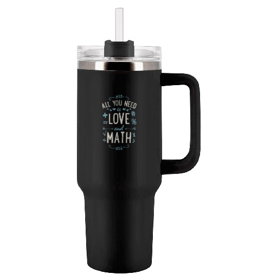 Valentines Day Algebra Teacher Tumblers 40 Oz With Handle