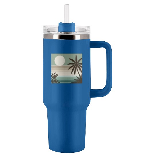 Tropical Sunset Oasis Tumblers 40 Oz With Handle