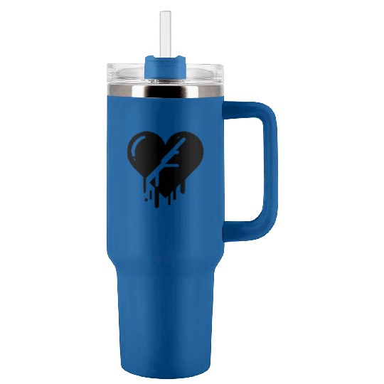 Heart broken hearts vector path15 Tumblers 40 Oz With Handle