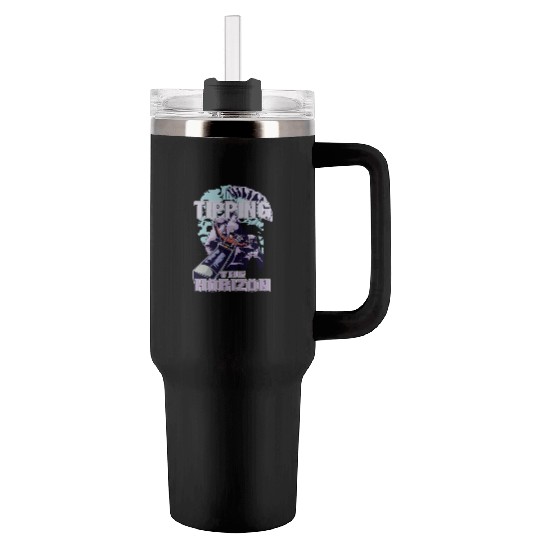 Tipping the Horizon Tumblers 40 Oz With Handle