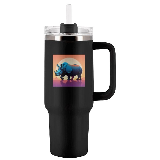 Rhinoceros - 01 Tumblers 40 Oz With Handle