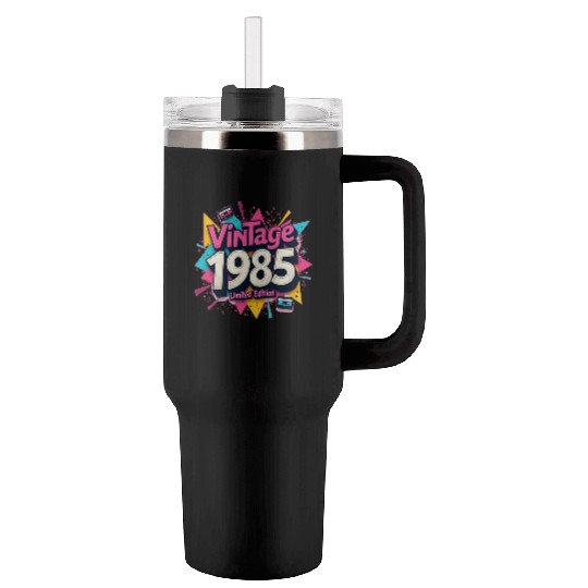 vintage 1985 limited edition Tumblers 40 Oz With Handle