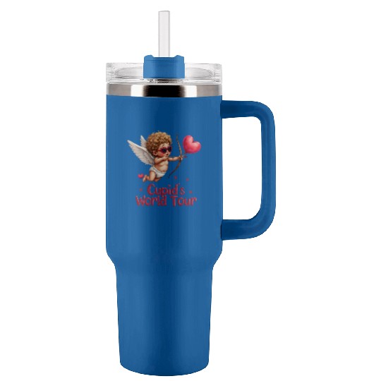 Cupid world tour Tumblers 40 Oz With Handle