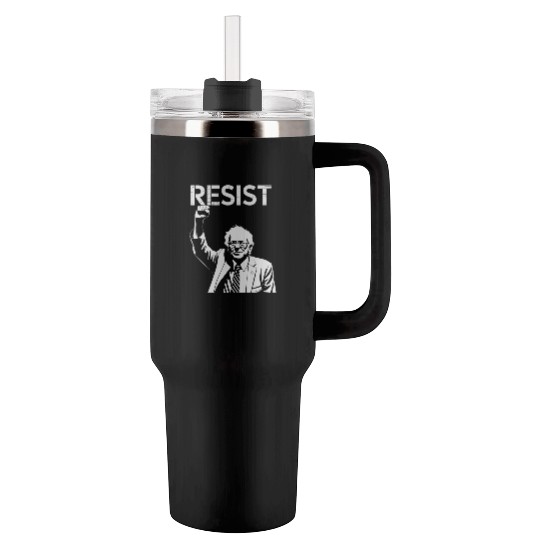 RESIST Bernie Sanders Freedom US National Service Tumblers 40 Oz With Handle