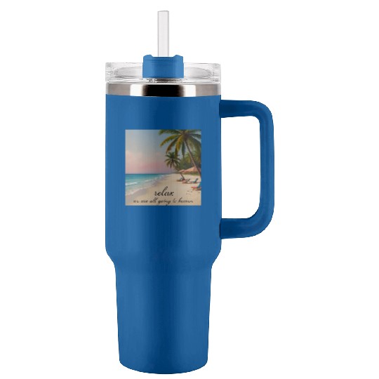 Serene Ocean Sunset Tumblers 40 Oz With Handle