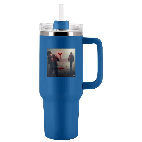 The Bleeding Heart Tumblers 40 Oz With Handle